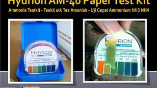 Hydrion AM40 Paper Test Kit  Ammonia Testkit  Teskit utk Tes Amoniak  Uji Cepat Ammonium NH3 NH4 [upl. by Bibby861]