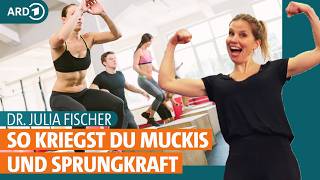 Muskelaufbau springen laufen Plyometrisches Training  Dr Julia Fischer  ARD Gesund [upl. by Anitap]