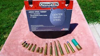 Walmart AR500 steel target  CHAMPION range and target [upl. by Nojram47]