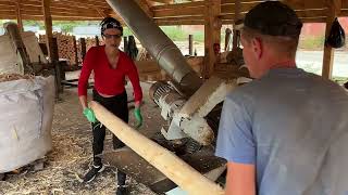 Secret Sawmill Footage  How Does It Work😋😋 [upl. by Acenom]