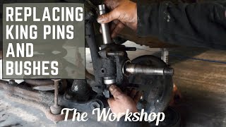 Replacing king pins and bushes  1934 Buick  ep160 [upl. by Cone]