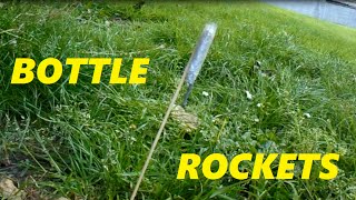 How to Make a Mini Bottle Rocket out of House Hold Items [upl. by Revilo626]