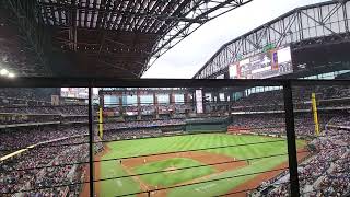 Globe Life Field roof closes fast Timelapse in between Innings [upl. by Kyd]