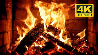 🔥 Cozy Fireplace 4K 12 HOURS Fireplace Ambience with Crackling Fire Sounds Fireplace Burning 4K [upl. by Adekan]