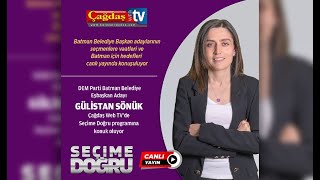 DEM PARTİ BATMAN BELEDİYE EŞBAŞKAN ADAYI GÜLİSTAN SÖNÜK  CANLI YAYINDA [upl. by Ahsia100]