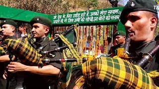 बेडू पको बरमास फौजी मस्क बाज धुन  11वी गढ़्वाल रायफल Garhwali Rifle Band  Shanti bhatt [upl. by Monarski]