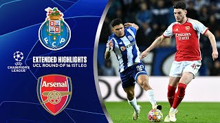 Porto vs Arsenal Extended Highlights  UCL Round of 16 1st Leg  CBS Sports Golazo [upl. by Sillyrama]