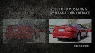 Magnaflow Catback vs Stock Exhaust  19992004 Ford Mustang GT [upl. by Som]