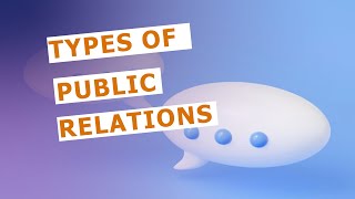 Types of Public Relations in marketing [upl. by Keegan]