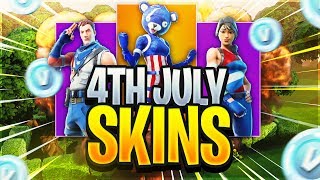 LEAKED 4TH OF JULY SKINS  Fortnite Battle Royale Gameplay [upl. by Leimad]