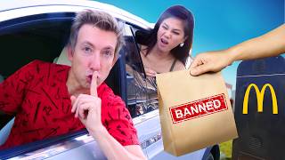 Eating BANNED Fast Food Items from TikTok [upl. by Elleirb884]