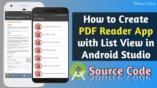 How to Make PDF Reader App in Android Studio  Read PDF From Phone [upl. by Lorilee]