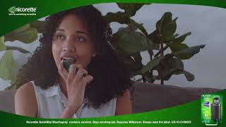 Nicorette How to Use Nicorette QuickMist Mouthspray [upl. by Thorrlow]