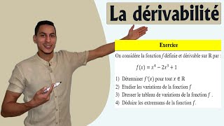 la dérivabilité 2 bac exercices  la valeur minimale dune fonction  extremum dune fonction 2 bac [upl. by Bay]