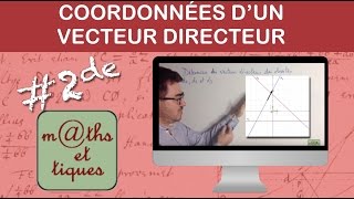 Déterminer les coordonnées dun vecteur directeur  Seconde [upl. by Gregorio]