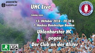 UHC Live  UHC vs DCADA  Damen Hockey Bundesliga  13122018  2030 h [upl. by Lorette]