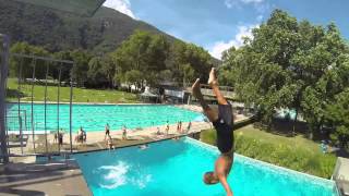 GoPro HERO 3  Tuffi piscina Bellinzona 2013 [upl. by Dralliw]