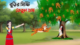 বুড়ির মিষ্টি তেতুল চাষ  Bangla Animation Golpo  Rupkothar Bangla Cartoon  Dhadha Point [upl. by Ahsemed]