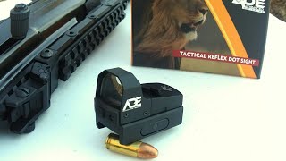 ADE reflex sight RD3006B on the HIPOINT carbine reviewtesting [upl. by Alecram572]