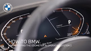 How to Find the Odometer in BMWs iDrive Operating System 7  BMW HowTo [upl. by Etezzil]