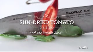 Sun Dried Tomato Pesto Recipe powered by the best Breville Boss Blender [upl. by Ahcsat]