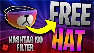 ROBLOX INSTAGRAM EVENT FREE Promo Code for HASHTAG NO FILTER Roblox FREE BEAR MASK  TOYCODE [upl. by Mercola186]