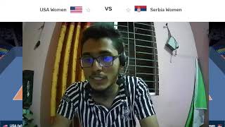 Usa Women vs Serbia Women Live Score  Womens Volleyball Olympics Games Paris 2024 [upl. by Niessuh556]