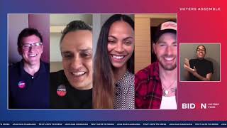 Part 1 Voters Assemble 102020 Avengers Russo Brothers Zoe Saldana Chris Evans Paul Rudd [upl. by Iturhs]