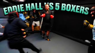 Eddie Hall Boxes 5 People At The Same Time boxing [upl. by Shreve]