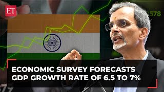 Economic Survey 2324 forecasts a GDP growth rate of 65 to 7 Heres why [upl. by Adnolat748]