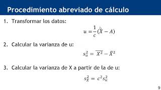 Método abreviado de cálculo de la varianza   UPV [upl. by Gosselin703]