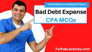 Bad Debt Expense CPA Exam MCQs [upl. by Ecyle]