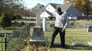 Part 2 of 2 Gravestone Repair Long Sherman Branson Gravesite 2 at Oakland Cemetery Hampton VA 23669 [upl. by Carthy114]