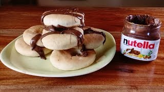 DONAS CON NUTELLA  Receta Fácil Paso a Paso Con Pocos Ingredientes [upl. by Calendra]