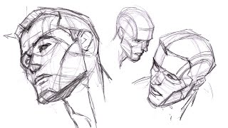 How To Draw Heads Using The Loomis Method [upl. by Ahsienek840]