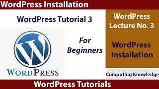 How to install WordPress on localhost  WordPress  03 for beginners [upl. by Nwahsor]