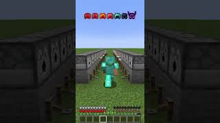 Armor Test vs Arrow Damage in Minecraft shorts meme memes [upl. by Calendra]