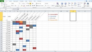 Create a Basic RACI Chart [upl. by Aenaj]