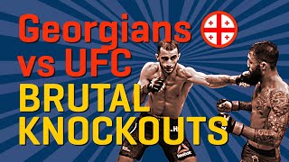 All Georgians Knockouts in UFC Georgians vs UFC [upl. by Mcevoy984]