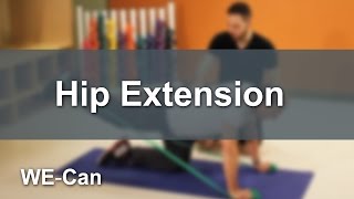 How to do a Hip Extension Exercise WECan Program [upl. by Kariotta]