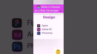 Skills to Master as a Web Developer webdeveloper shorts viral coding code coder viral yt [upl. by Kramlich680]