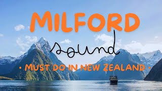 Milford Sound  Must do in New Zealand [upl. by Nnazus]