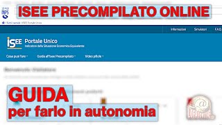 Come fare lISEE Precompilato 2024 online  Tutorial [upl. by Meir147]