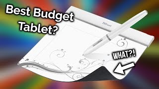 Budget Tablet Trust Flex UltraThin Graphics Tablet Unboxing amp Review [upl. by Emmerie]