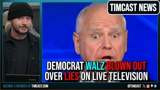 Tim Walz BLOW OUT Over LIES On LIVE TV Real Time Fact Check Has Democrat STUMBLING [upl. by Arretal]