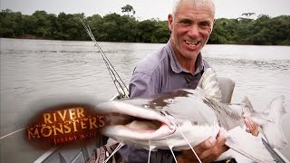 Catching An ENORMOUS Piraiba  PIRAIBA  River Monsters [upl. by Dnalel]