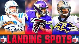 NFL Free Agent Quarterbacks amp Landing Spots 2024 NFL Free Agency Predictions [upl. by Jacoby274]