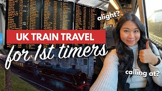 UK TRAIN TRAVEL FOR 1ST TIMERS  How to Take Trains in England Scotland amp Wales Step by Step [upl. by Teeniv818]