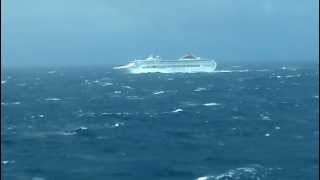 Cruise Ship in Bay of Biscay with VERY BAD weather [upl. by Mabel]