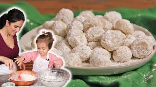 Snowball Cookies with Mommy amp Mia [upl. by Hakaber]